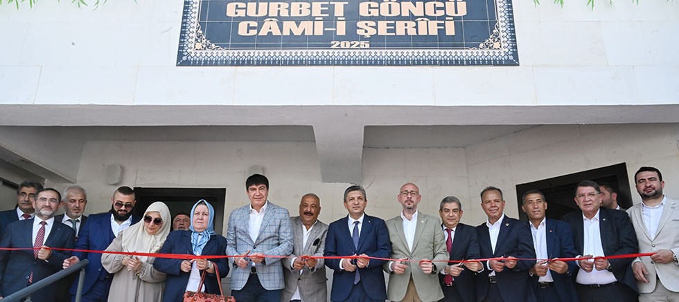 Gurbet Göncü Camii dualarla hizmete açıldı