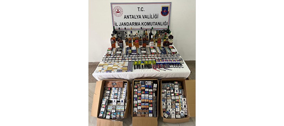 Jandarmadan kaçak alkol-sigara operasyonu