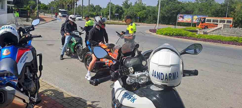 Jandarmadan şok motosiklet denetimleri
