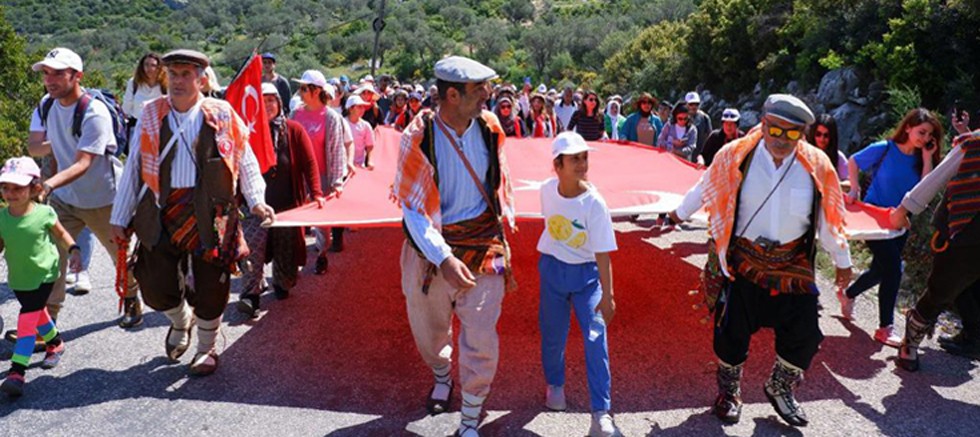 Kaş’ta Likya Su Yolu Yürüyüşü ve Patara Yörük Göçü düzenlendi