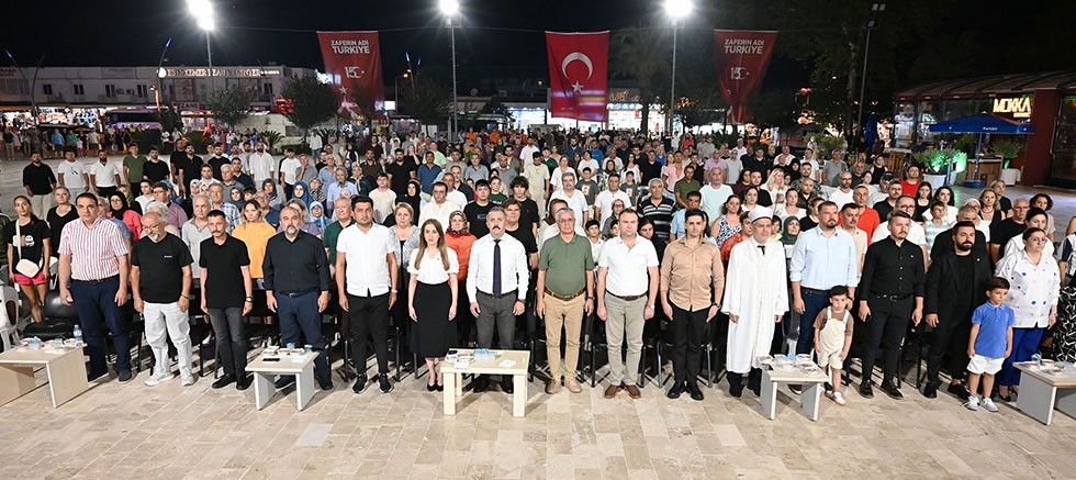 Kemer’de 15 Temmuz anma töreni