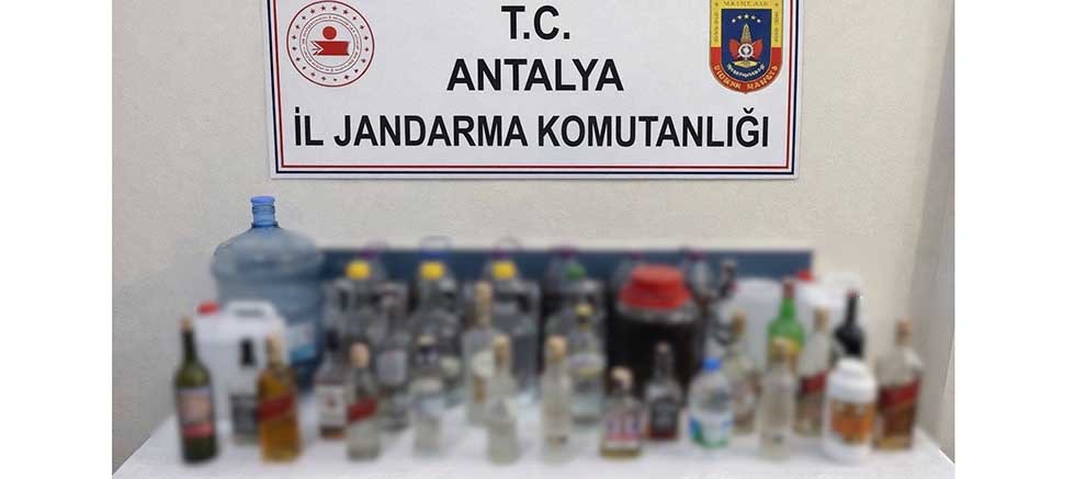 Kemer İlçesinde Kaçak Alkol Operasyonu