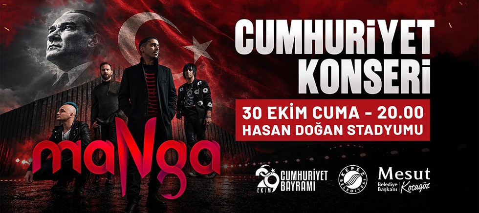 Kepez’de Cumhuriyet coşkusu Manga konseriyle taçlanacak