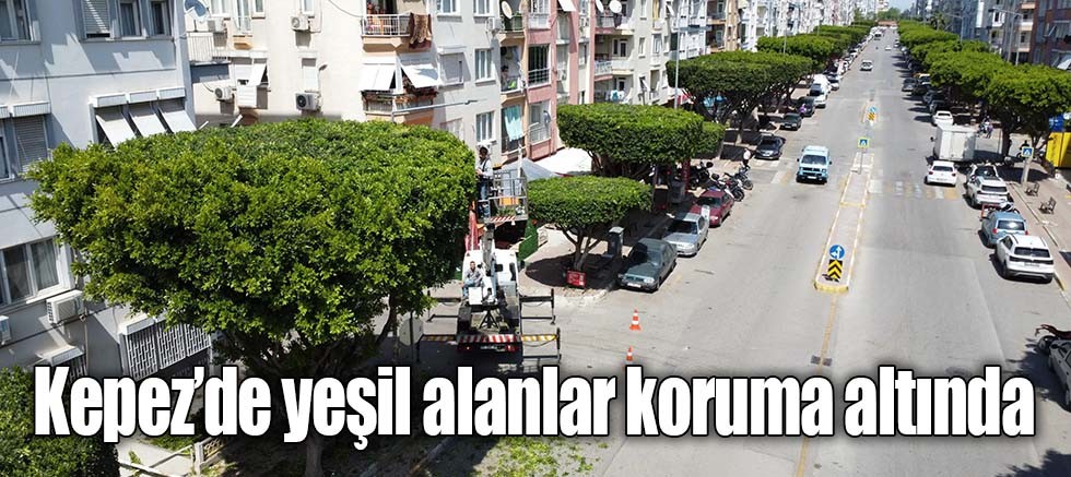 Kepez’de yeşil alanlar koruma altında