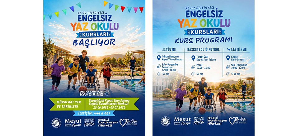 Kepez’den engelleri aşan ‘Yaz Okulu’