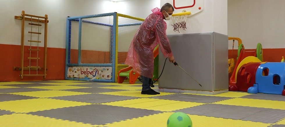 Kepez’in kreşlerinde hijyen seferberliği
