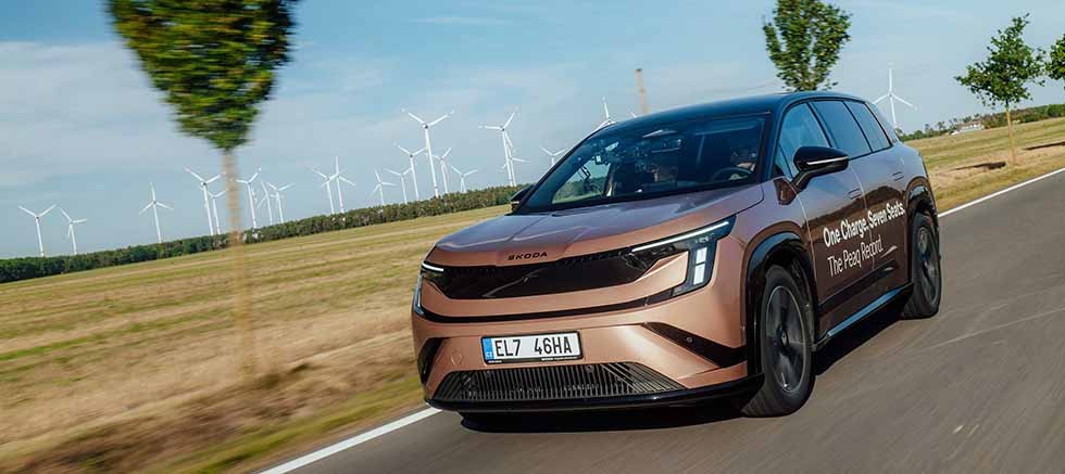 Škoda Peaq Tek Şarjla 936 Kilometre Yol Kat Ederek Menzil Rekoru Kırdı