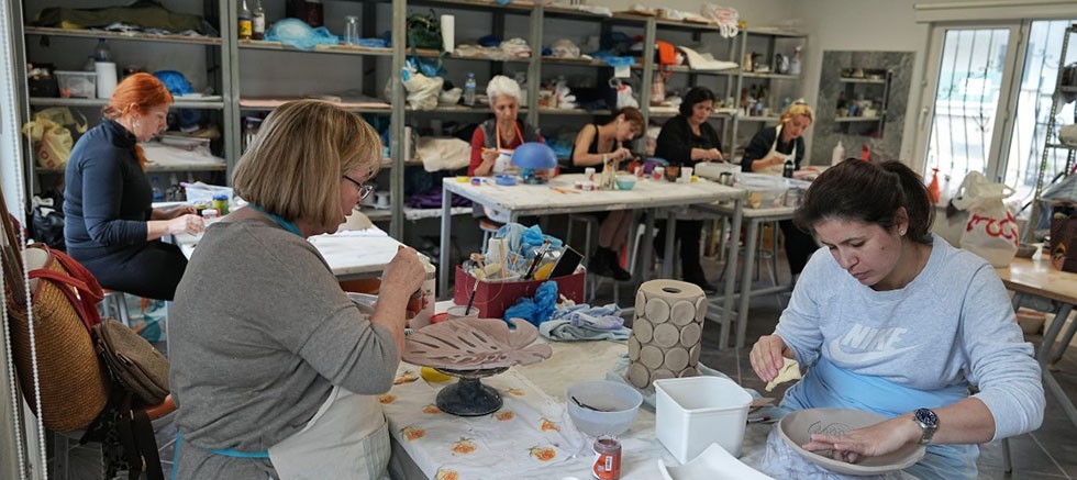 KONSEM kurslarında sanatla buluşuyorlar