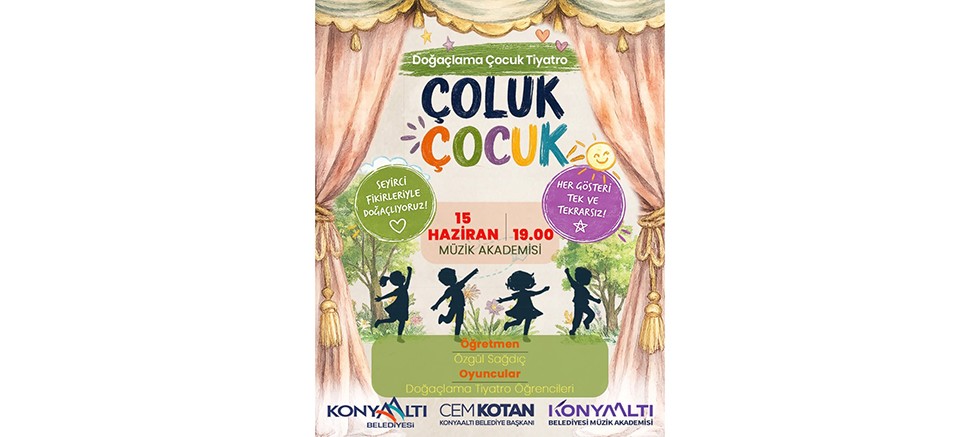 Konyaaltı'nda üç doğaçlama tiyatro oyunu sahnelenecek