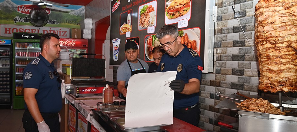 Kumluca Belediyesi'nden döner işletmelerine denetim