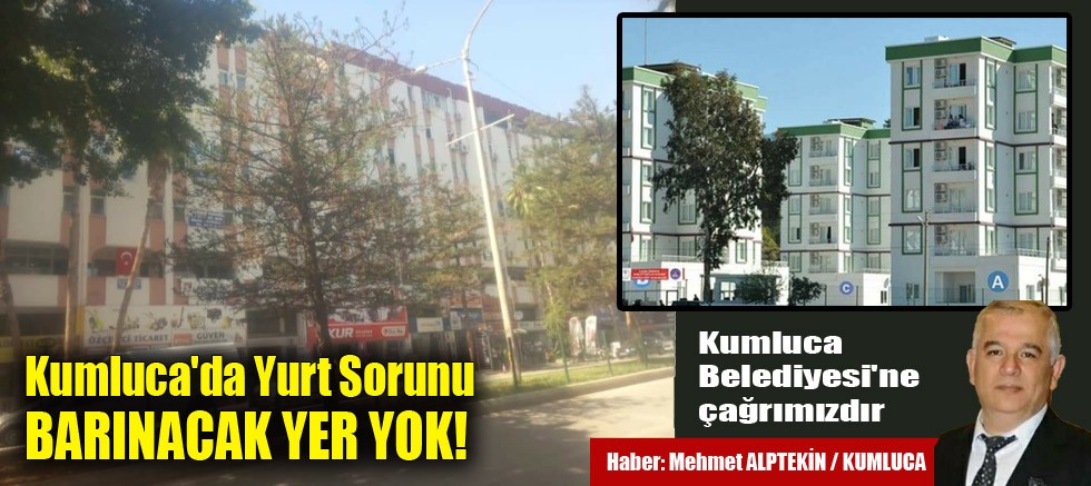 Kumluca Belediyesi'ne çağrımızdır