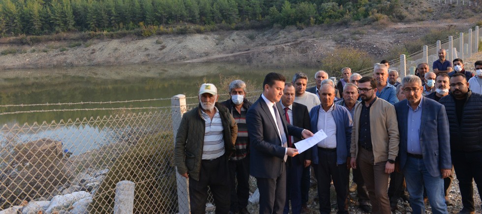 Kumluca Belediyesi'nin elindeki tarımsal sulama göleti alındı
