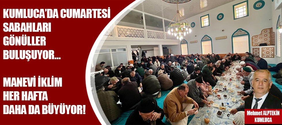 Kumluca'da Cumartesi sabahları gönüller buluşuyor