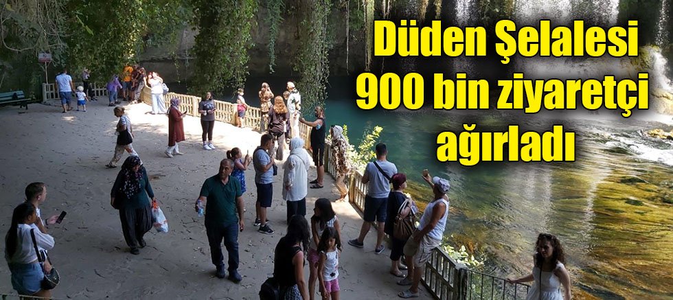 Düden Şelalesi 900 bin ziyaretçi ağırladı