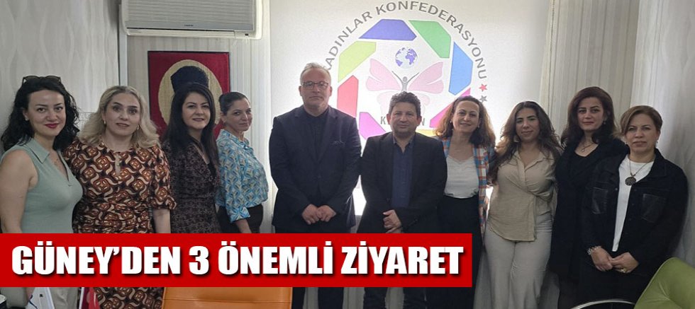 Güney'den 3 önemli ziyaret