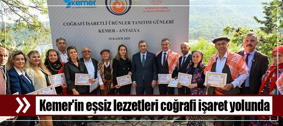 Kemer'in eşsiz lezzetleri coğrafi işaret yolunda