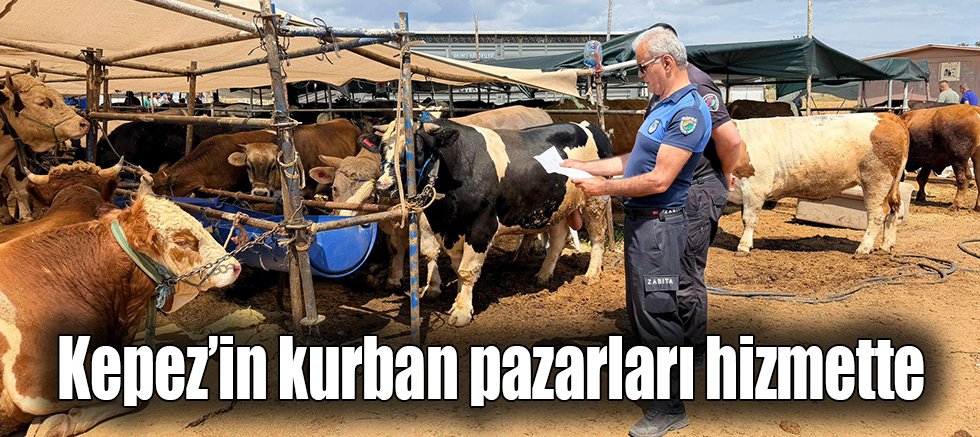 Kepez’in kurban pazarları hizmette