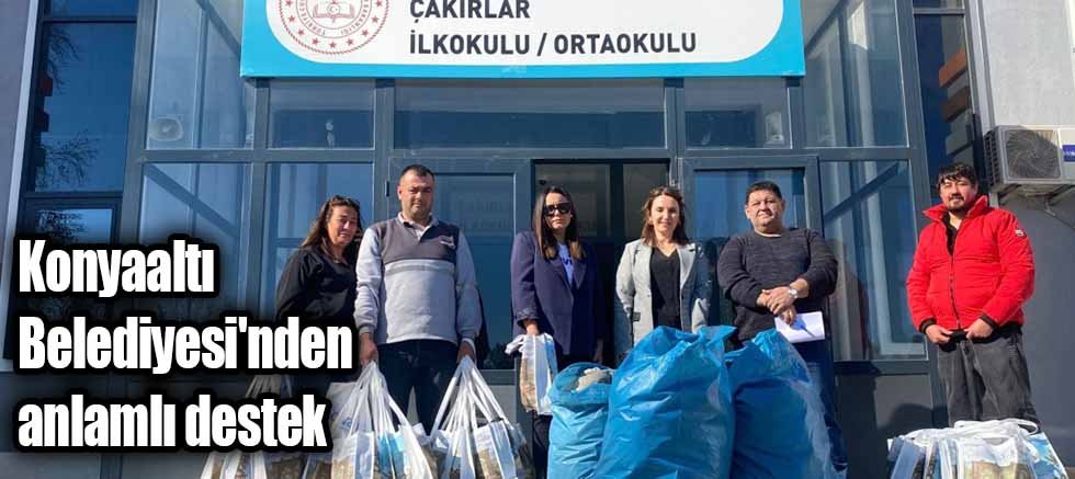 Konyaaltı Belediyesi'nden anlamlı destek