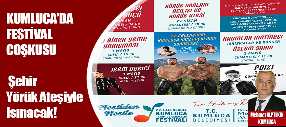 Kumluca'da festival coşkusu