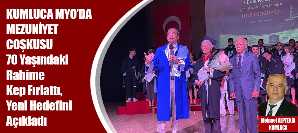 Kumluca MYO'da mezuniyet coşkusu