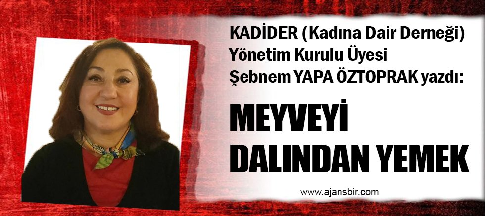MEYVEYİ DALINDAN YEMEK