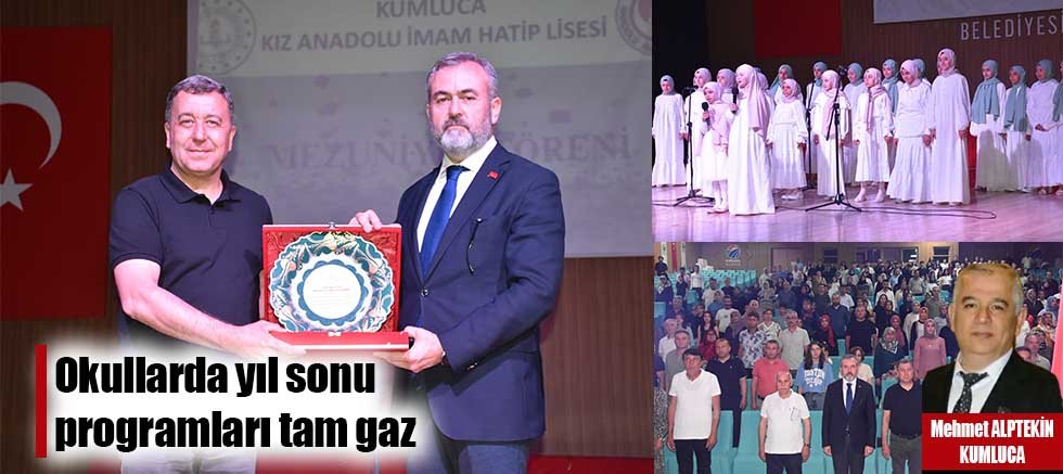 Okullarda yıl sonu programları tam gaz