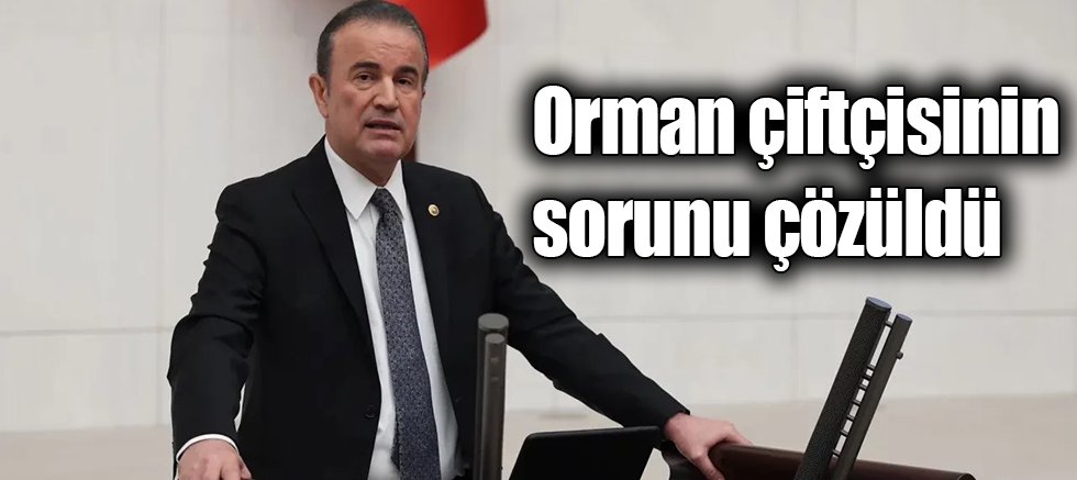 Orman çiftçisinin sorunu çözüldü