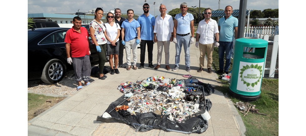 Manavgat Belediyesi ve TÜRÇEV'den sahil temizliği