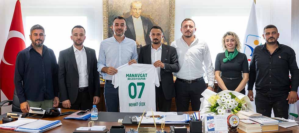 Manavgat Belediyespor yönetiminden Başkan Vekili Çiçek'e ziyaret