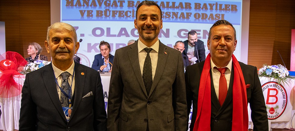 Mehmet Çiçek'ten Manavgat Bakkallar Odası yönetimine tebrik