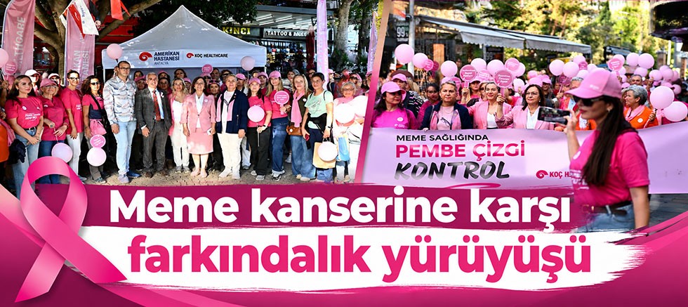 Meme kanserine karşı farkındalık yürüyüşü
