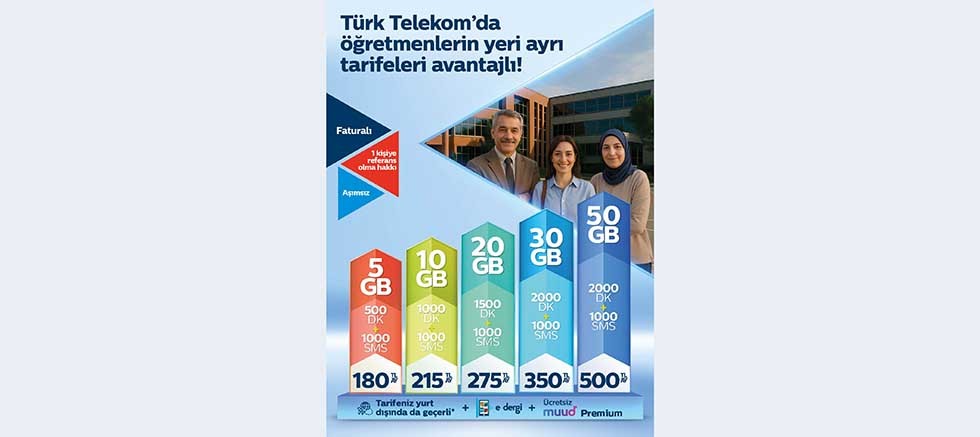 Millî Eğitim Bakanlığı ve Türk Telekom iş birliğiyle öğretmenlere özel avantajlar