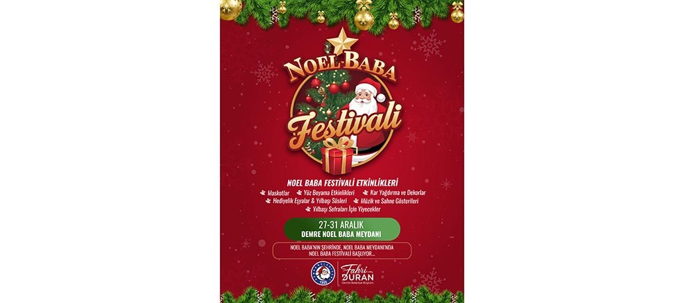 Noel Baba'nın şehri Demre'de yılbaşı coşkusu