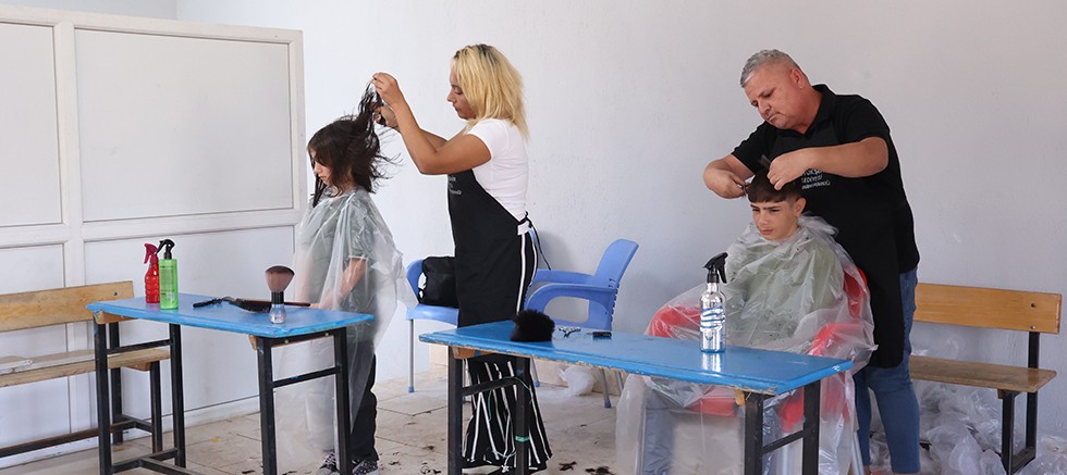 Öğrencilerin okul tıraşı Büyükşehir Belediyesi’nden