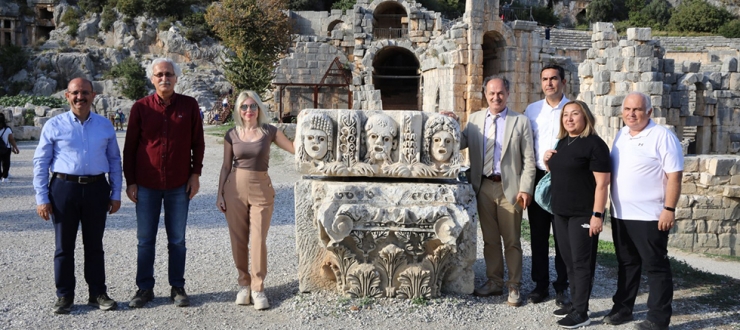 Rektör Özkan, Myra Antik Kenti’ni Ziyaret Etti