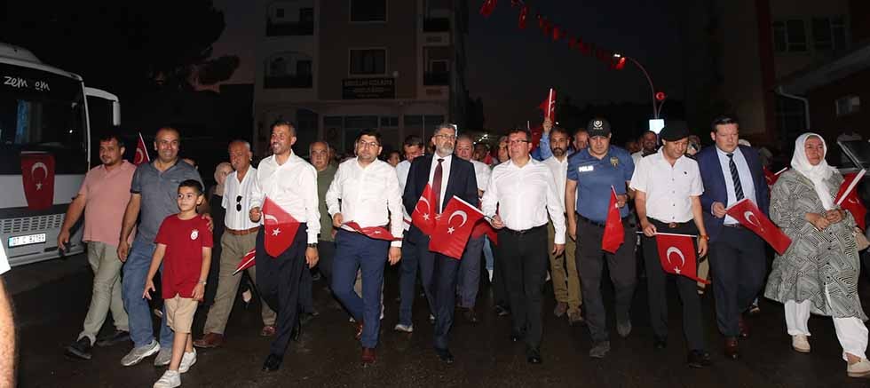Serik'te 15 Temmuz Demokrasi ve Milli Birlik Günü anma programı düzenlendi