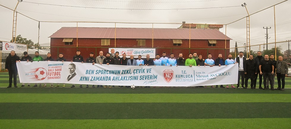 T.C. Kumluca Belediyesi 27. Geleneksel Halı Saha Futbol Turnuvası başladı