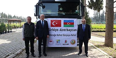 100 bin fidan kardeş ülke için yola çıktı