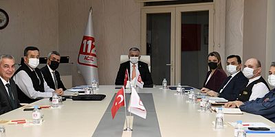 112 Acil Çağrı Hizmetleri İl Koordinasyon Komisyonu toplandı