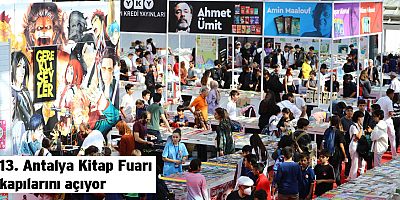 13. Antalya Kitap Fuarı kapılarını açıyor