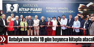 15. Antalya Kitap Fuarı kapılarını açtı