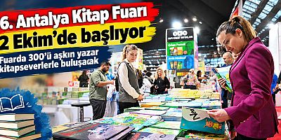 16. Antalya Kitap Fuarı 2 Ekim’de başlıyor 