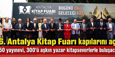 16. Antalya Kitap Fuarı kapılarını açtı