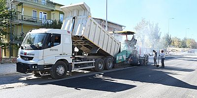 164. cadde asfaltlanıyor