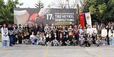 17. Alanya Uluslararası Taş Heykel Sempozyumu sona erdi