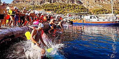 18. Uluslararası Meis Kaş Yüzme Yarışı yapıldı