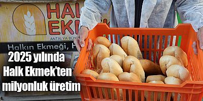 2025 yılında Halk Ekmek’ten 5 milyonluk üretim