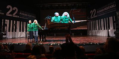 22. Uluslararası Antalya Piyano Festivali Tek Piyano Dört El ile sona erdi