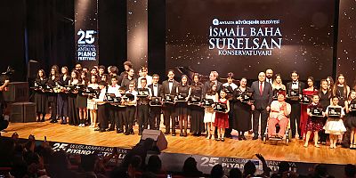 25. Uluslararası Antalya Piyano Festivali’nde genç yetenekler sahne aldı 