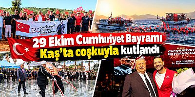 29 Ekim Cumhuriyet Bayramı Kaş’ta coşkuyla kutlandı